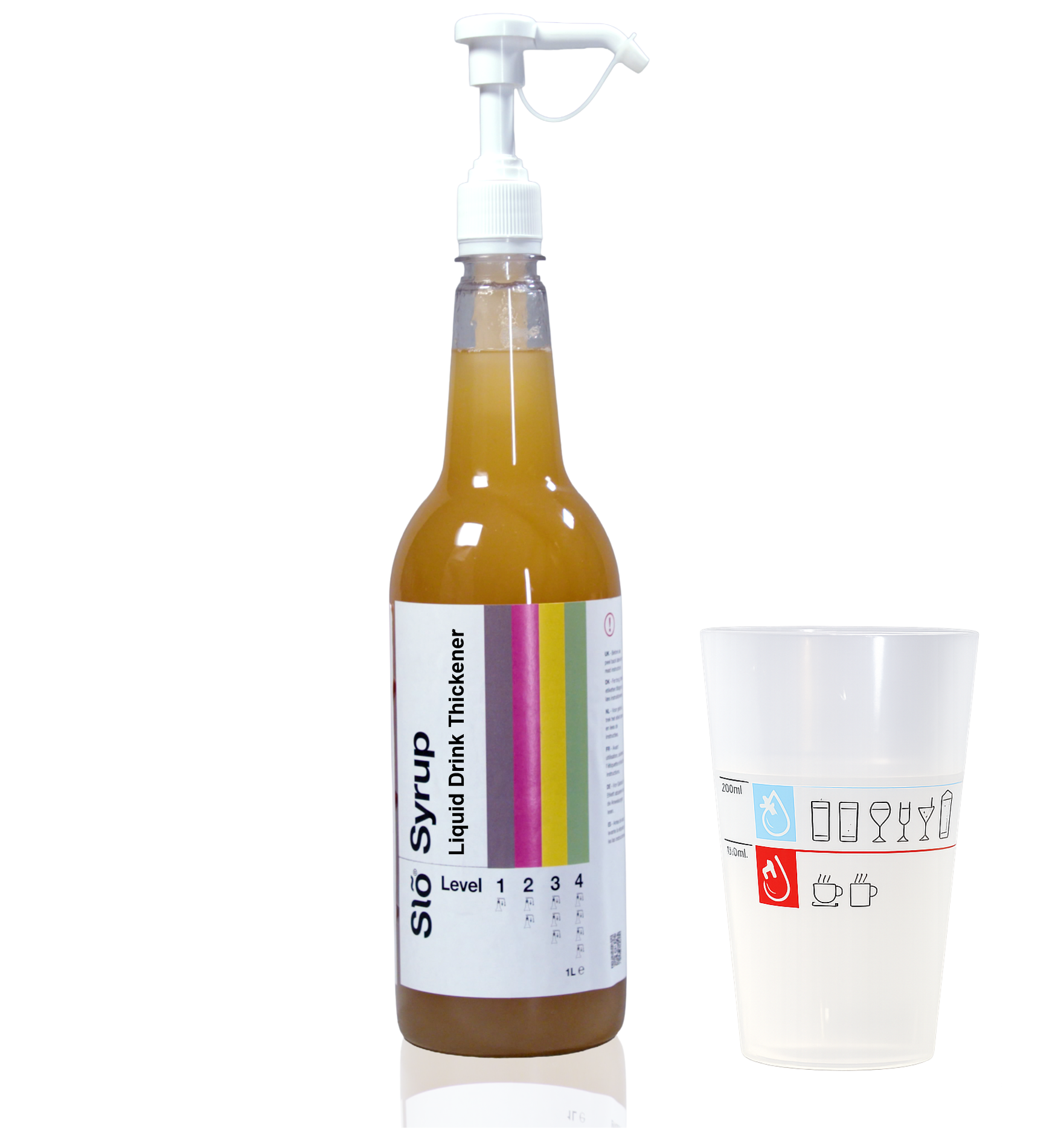 Slo Syrup liquid thickener drinks for dysphagia drink thickener thicken drinks